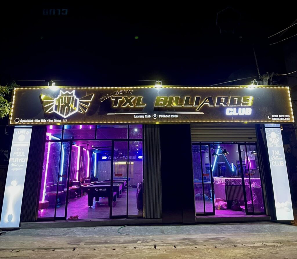 Thiết kế bi-a club trọn gói tại Quảng Trị