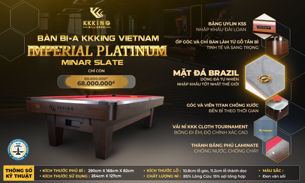 Đơn vị sản xuất lắp đặt bàn bi-a tại Tuyên Quang